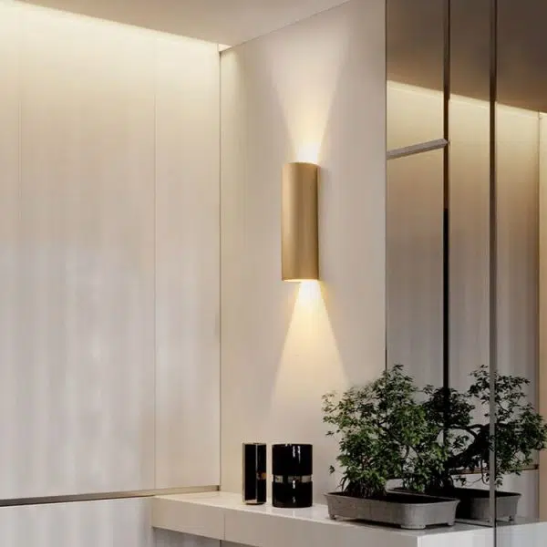 Modern Minimalist Aluminum Cylindrical LED Wall Sconce Lamp - Image 5