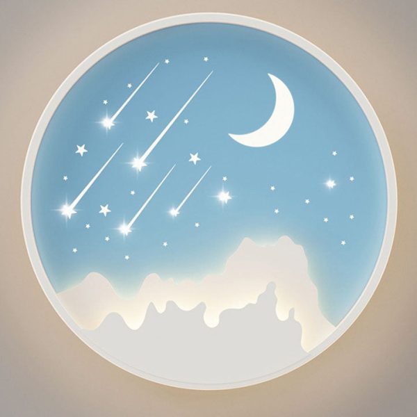 Modern Simplicity Iron Round Children LED Flush Mount Ceiling Light For Bedroom - Image 13