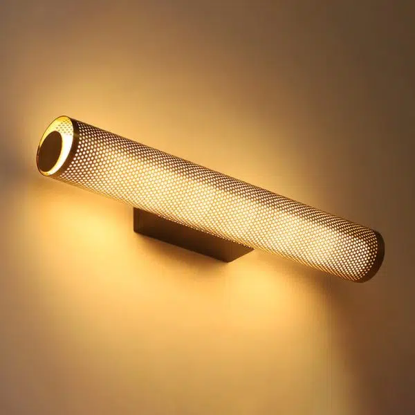 Modern Luxury Vanity  Grid Column Hardware Acrylic LED Wall Sconce Lamp - Image 2