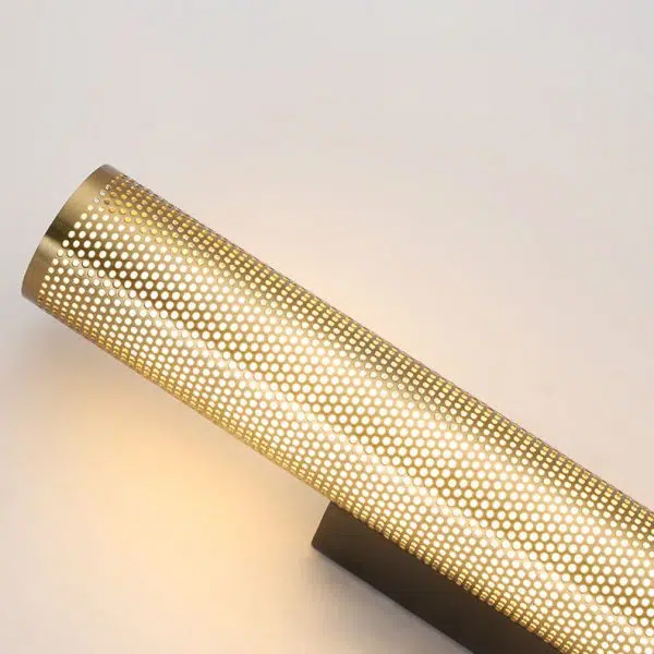 Modern Luxury Vanity  Grid Column Hardware Acrylic LED Wall Sconce Lamp - Image 3