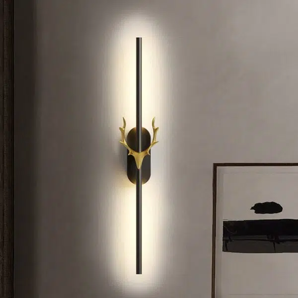 Modern Light Luxury Aluminum Long Strip Antler Shape LED Wall Sconce Lamp - Image 12