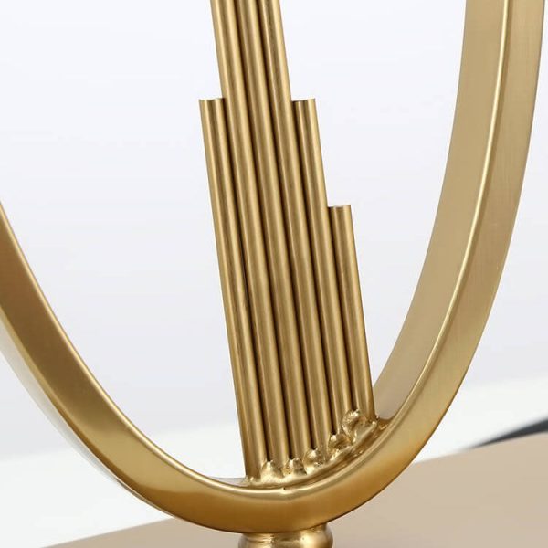 Modern Mid-Century Square Round Metal Fabric 1-Light Table Lamp For Bedroom - Image 8