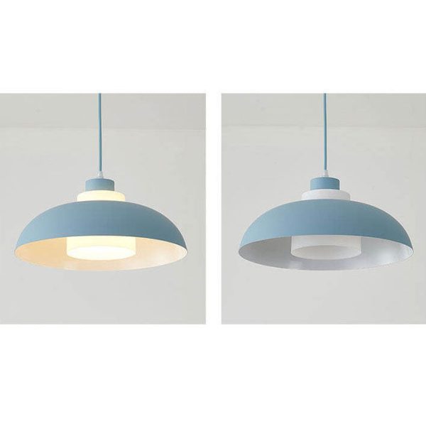Modern Solid Color Macaron Acrylic Aluminum 1-Light Pendant Light - Image 31