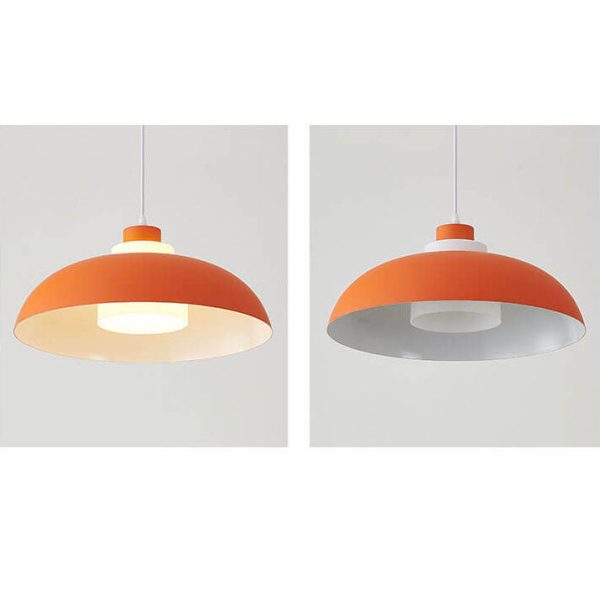 Modern Solid Color Macaron Acrylic Aluminum 1-Light Pendant Light - Image 35