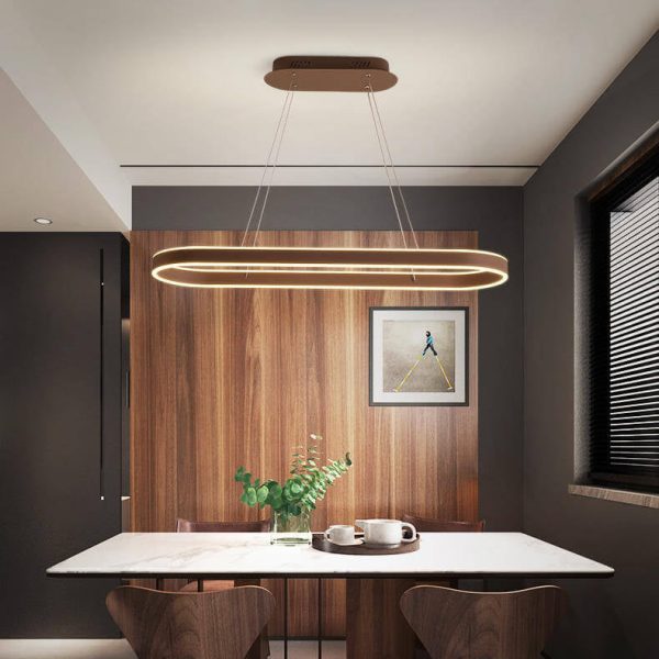 Modern Minimalist Light Luxury Oval Aluminum LED Chandelier - Image 20
