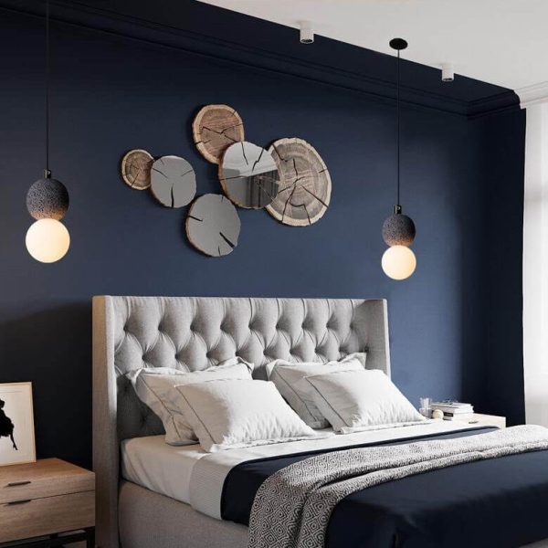 Contemporary Scandinavian Orb Terrazzo 1-Light Pendant Light For Bedroom - Image 15