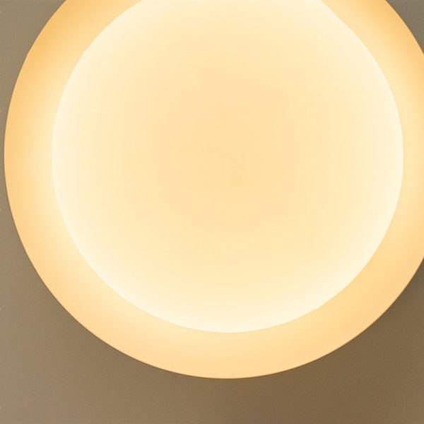 Contemporary Scandinavian Macaron Geometric Semicircle Shade LED Semi-Flush Mount Ceiling Light For Living Room - Image 10