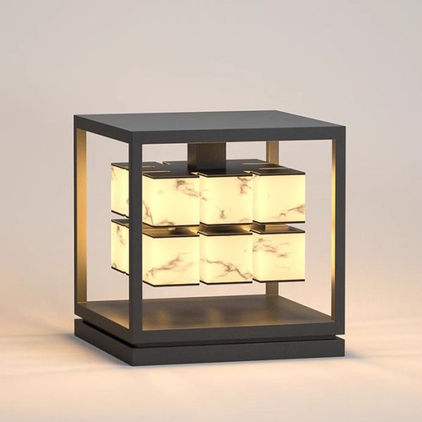 Modern Simplicity Waterproof Stainless Steel PC LED Solar Post Lamp Lawn Light For Garden - Image 13