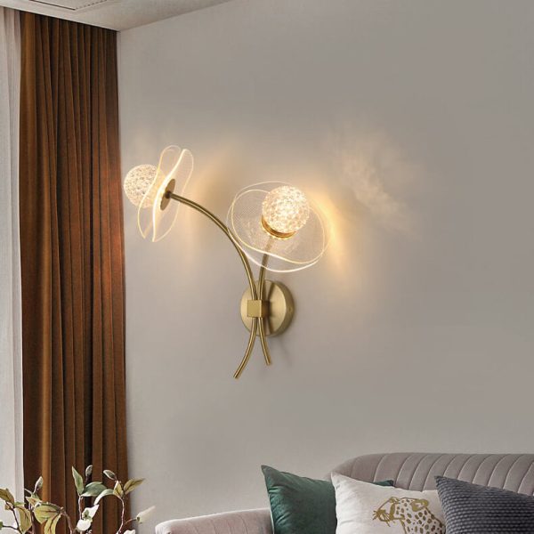 European Creative Lotus Flowers  Acrylic LED Wall Sconce Lamp - Image 19