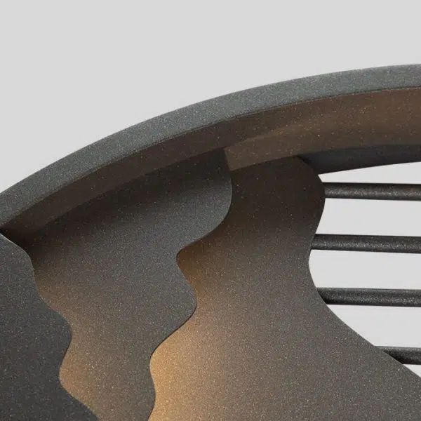 Chinese Modern Round Mountain Stainless Steel PC LED Waterproof Outdoor Wall Sconce Light - Image 11