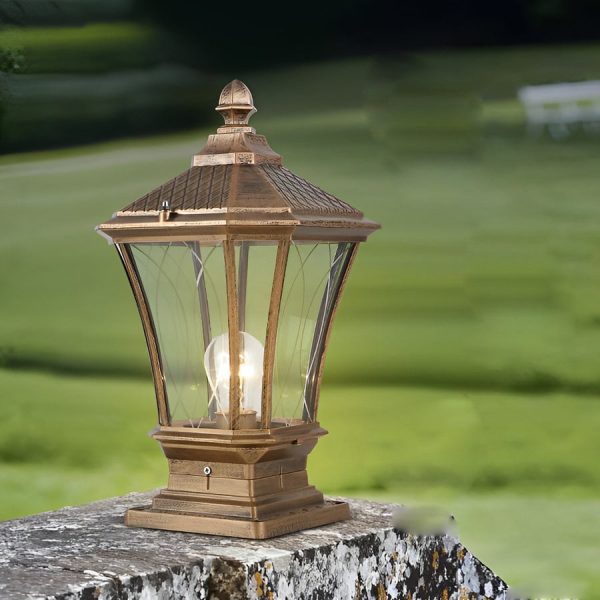 Vintage Waterproof LED Retro Solar Fence Post Lights With Remote Control - Image 2