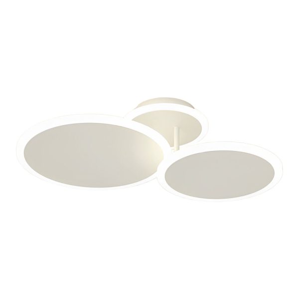 2/3/6 Round Three Step Dimming LED Matte White Nordic Ceiling Lights Fixture - Image 10