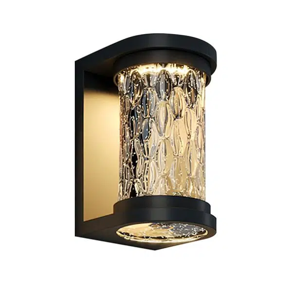 Modern Luxury Glass Stereoscopic Luminescence Cylindrical LED Wall Light - Image 8