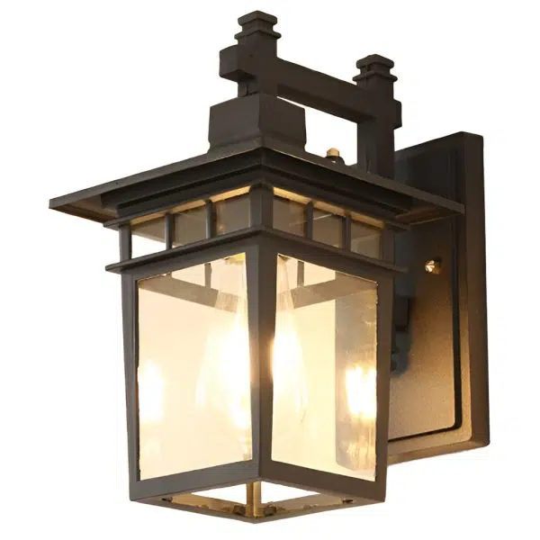 Glass LED Waterproof Retro Outdoor Wall Lamp Wall Sconce Lighting without Bulb - Image 9