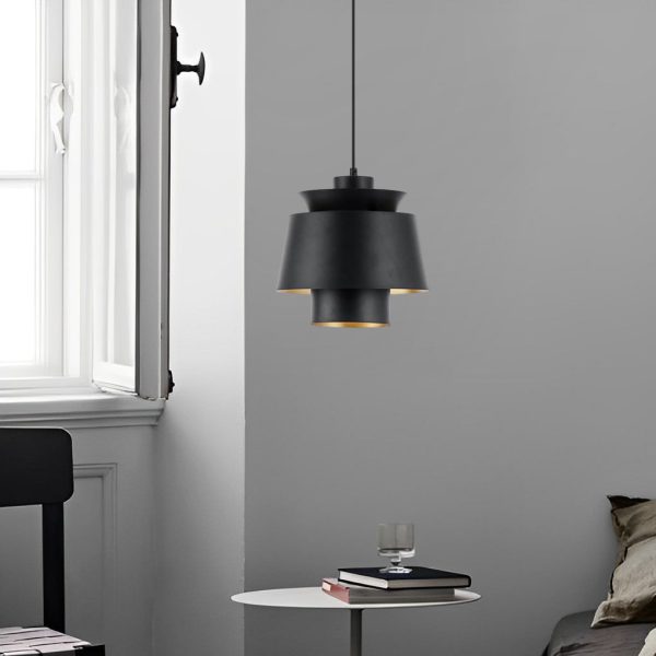 Creative Cylindrical Electroplated Metal LED Modern Pendant Lighting - Image 2