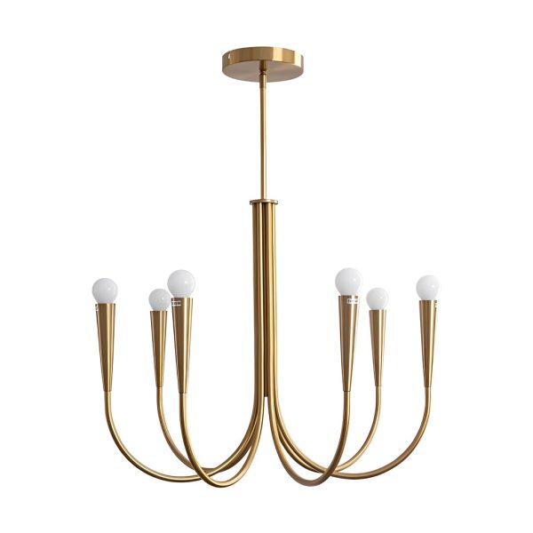 6/9-Light Retro Candlelight 3 Step Dimming LED French Style Chandelier - Image 8