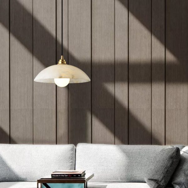 Nordic Spanish Marble Dome 1-Light Pendant Light - Image 4