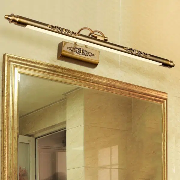 Retro European Carved 1-Light LED Mirror Front Light - Image 2