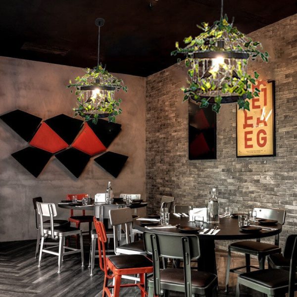 Retro Creative Plant Birdcage 1-Light Pendant Light - Image 8