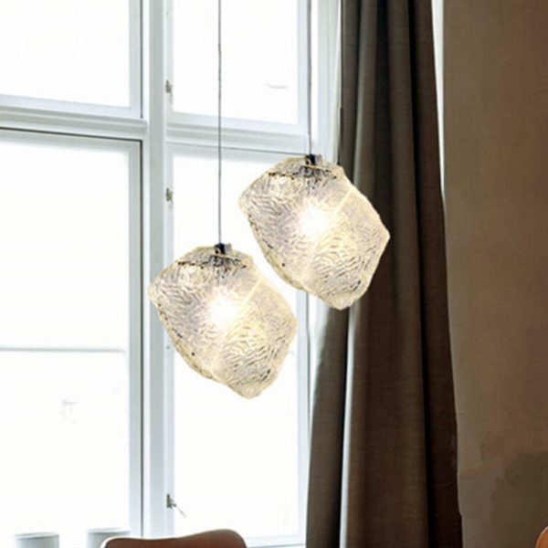 Nordic Creative Ice Cube Glass 1-Light  Pendant Light - Image 9