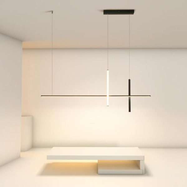 Modern Minimalist Long Line LED Chandelier - Image 4