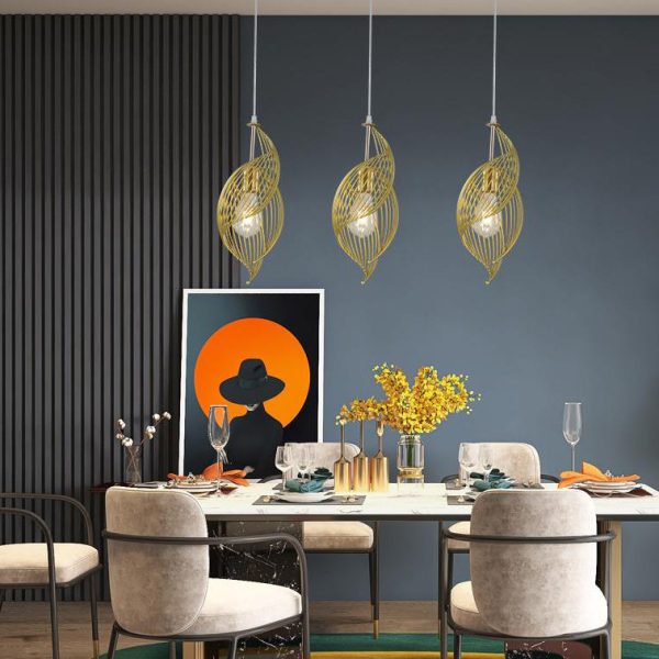 Nordic Creative Iron Sea Snail Shape  1-Light Pendant Light - Image 4