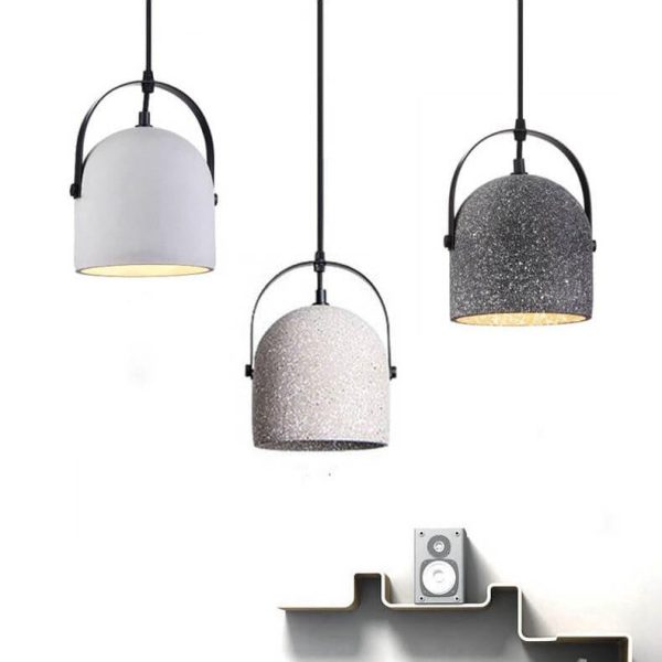 Nordic Creative Cement Cylinder 1-Light Pendant Light - Image 8