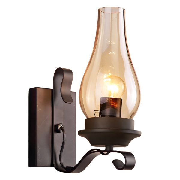 Retro Glass E27 Industrial Wall Lamp Wall Sconces Lighting - Image 11