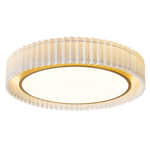 Circular Pleated 3 Step Dimming Light LED Nordic Ceiling Light Chandeliers - Image 8