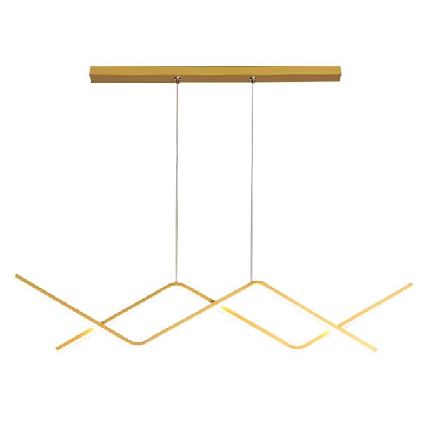 Creative Linear Design LED 3 Step Dimming Modern Chandelier Hanging Lamp - Image 7