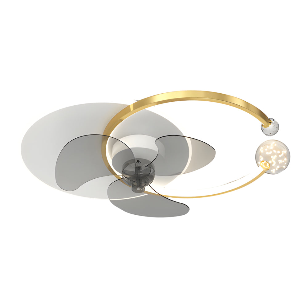 1-16f9915c-73f5-4840-b196-9dc154e445f4-1.jpg Mute Creative Round Ring 3 Step Dimming Modern Flush Mount Ceiling Fan Lamp - Image 6