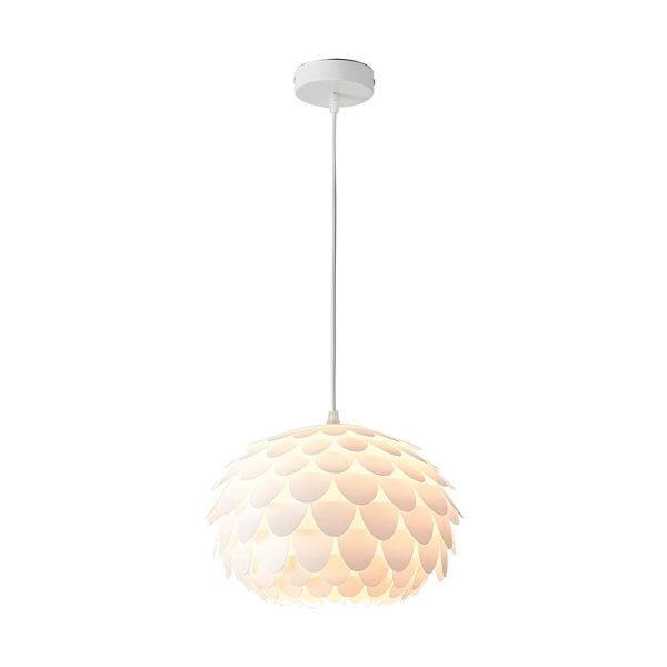 Round Fish Scales Three Step Dimming LED White Modern Pendant Lights - Image 6