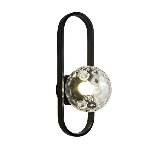 Creative Glass Shade Elliptical Iron Modern Wall Lights Fixture Wall Lamp - Image 13