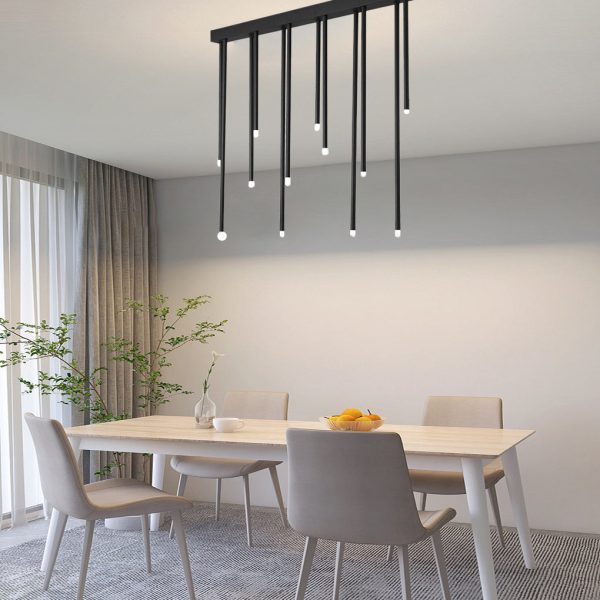 Linear Design Electroplated Metal LED Wireless Control Ceiling Lights - Image 3