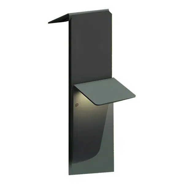 Modern Vertical LED Solar Pathway Lights Dual Panel Downlighting Design - Image 6