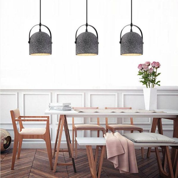 Nordic Creative Cement Cylinder 1-Light Pendant Light - Image 7