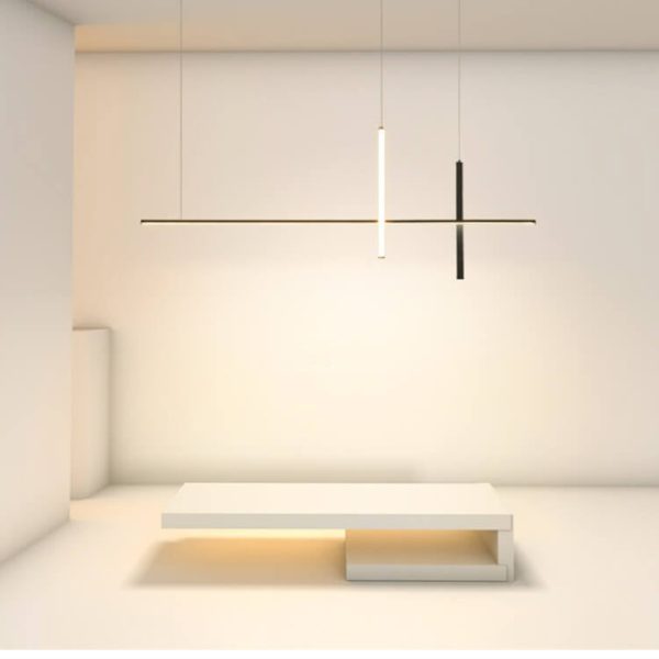 Modern Minimalist Long Line LED Chandelier - Image 3