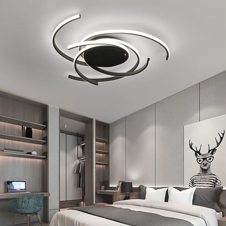 1-2-996655f5-ebb8-4511-94f0-d27e24d49f3d.jpg Minimalist Creative Circle Strip Aluminum Semi-Flush Mount Ceiling Light - Image 1