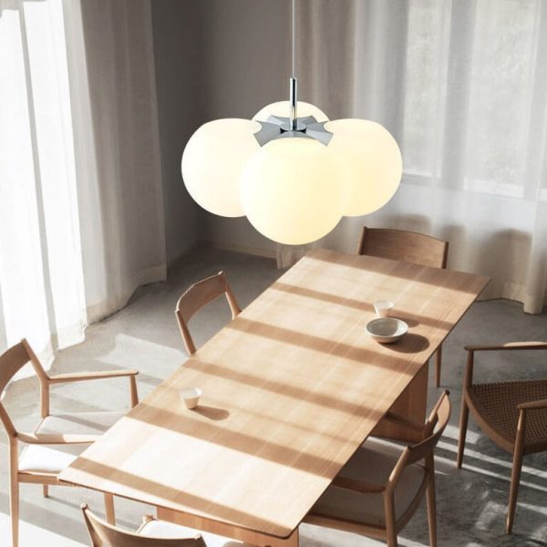 Nordic Creative White Bubble Acrylic 4/8 Light Chandelier - Image 16