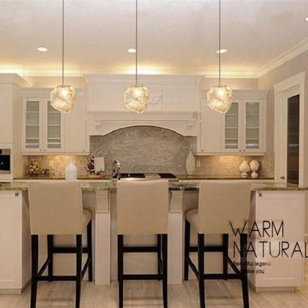 Nordic Creative Ice Cube Glass 1-Light  Pendant Light - Image 10