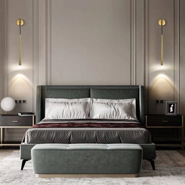 Minimalist Luxury Long Strip Gold 1-Light Wall Sconce Lamp - Image 9