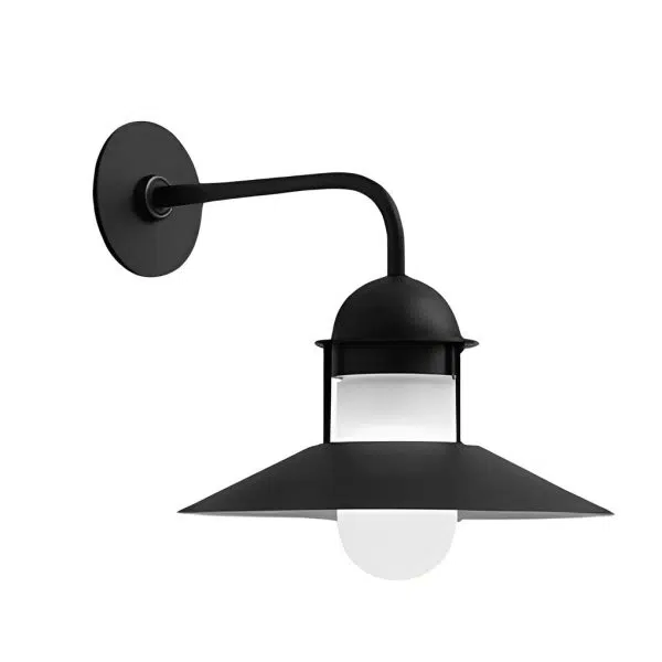 Antique Round Iron Glass Waterproof Black Retro Outdoor Wall Lights - Image 8