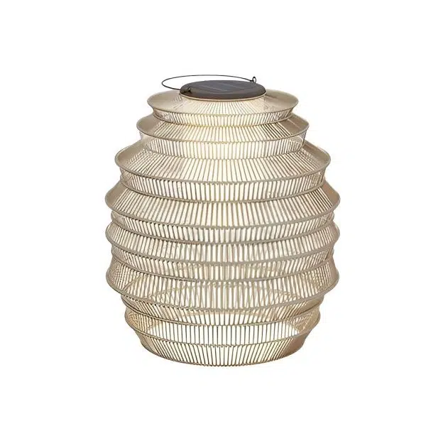 Waterproof Handwoven Rattan LED Japanese Style Solar Outdoor Lanterns - Image 5