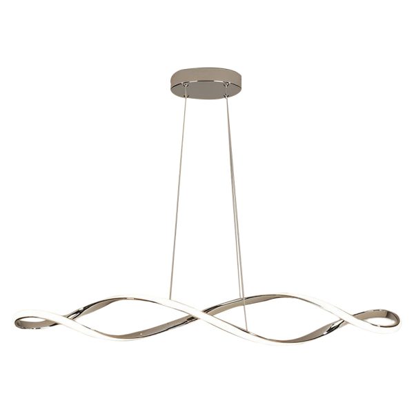 Creative Waves Stepless Dimming LED Electroplating Modern Chandelier - Image 11