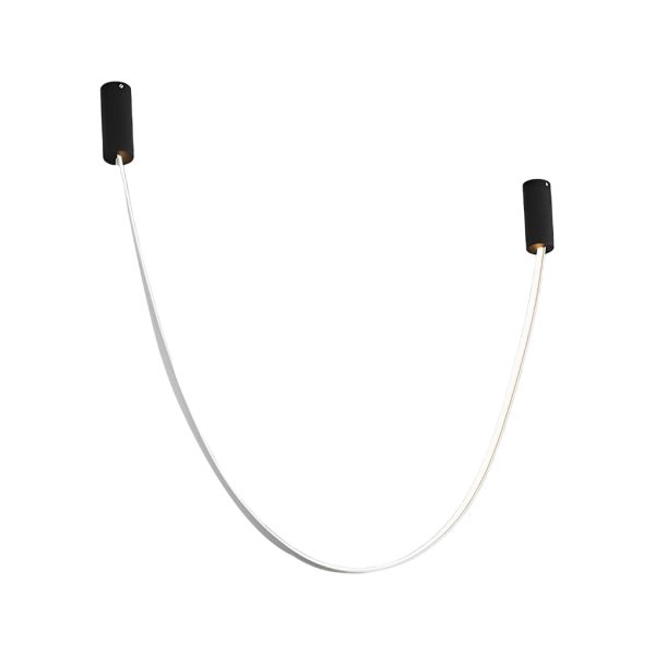 Flexible Long Art Leather Belts Minimalist Duplex Staircase Chandelier - Image 6