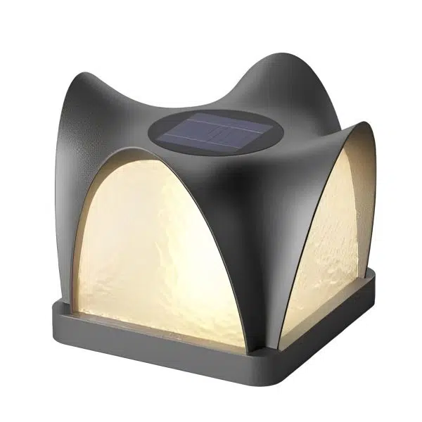 Creative Decor Waterproof IP65 LED Black Modern Solar Post Caps Lights - Image 7