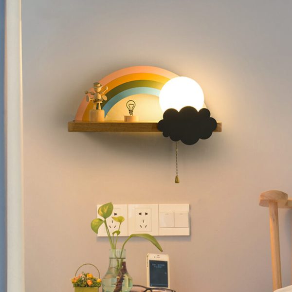 Nordic Cartoon Rainbow 1-Light  Wall Sconce Lamp - Image 3