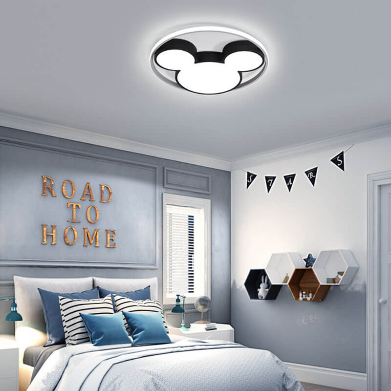1-3-5293644b-7257-4b32-89f3-b3c968e6ec22.jpg Cartoon Mouse LED Flush Mount Ceiling Light - Image 1