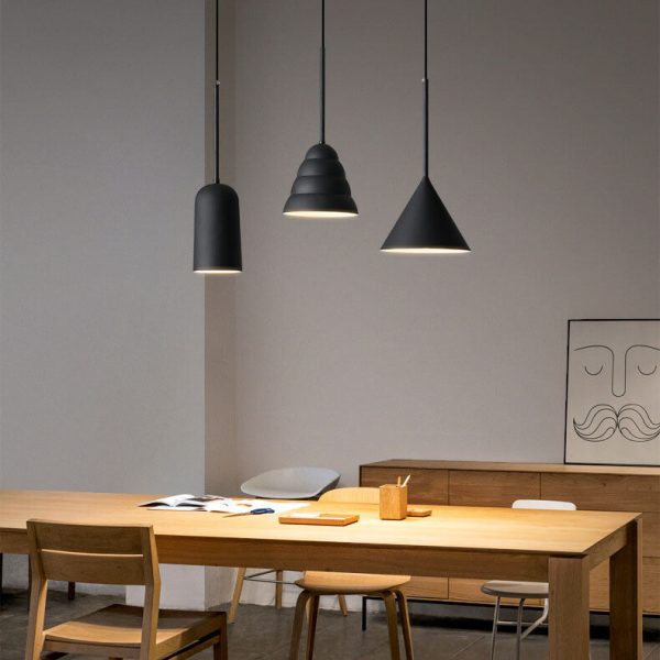 Modern Minimalist Macaron Geometric Metal 1-Light Pendant Light - Image 3