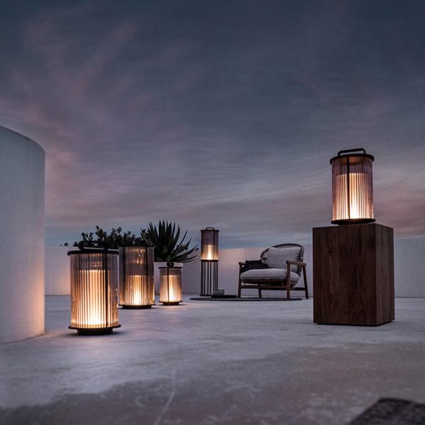 Modern Stainless Steel Glass Column LED Outdoor Waterproof Garden Floor Lamp - Image 5